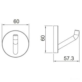 Крючок Gappo G30705 хром